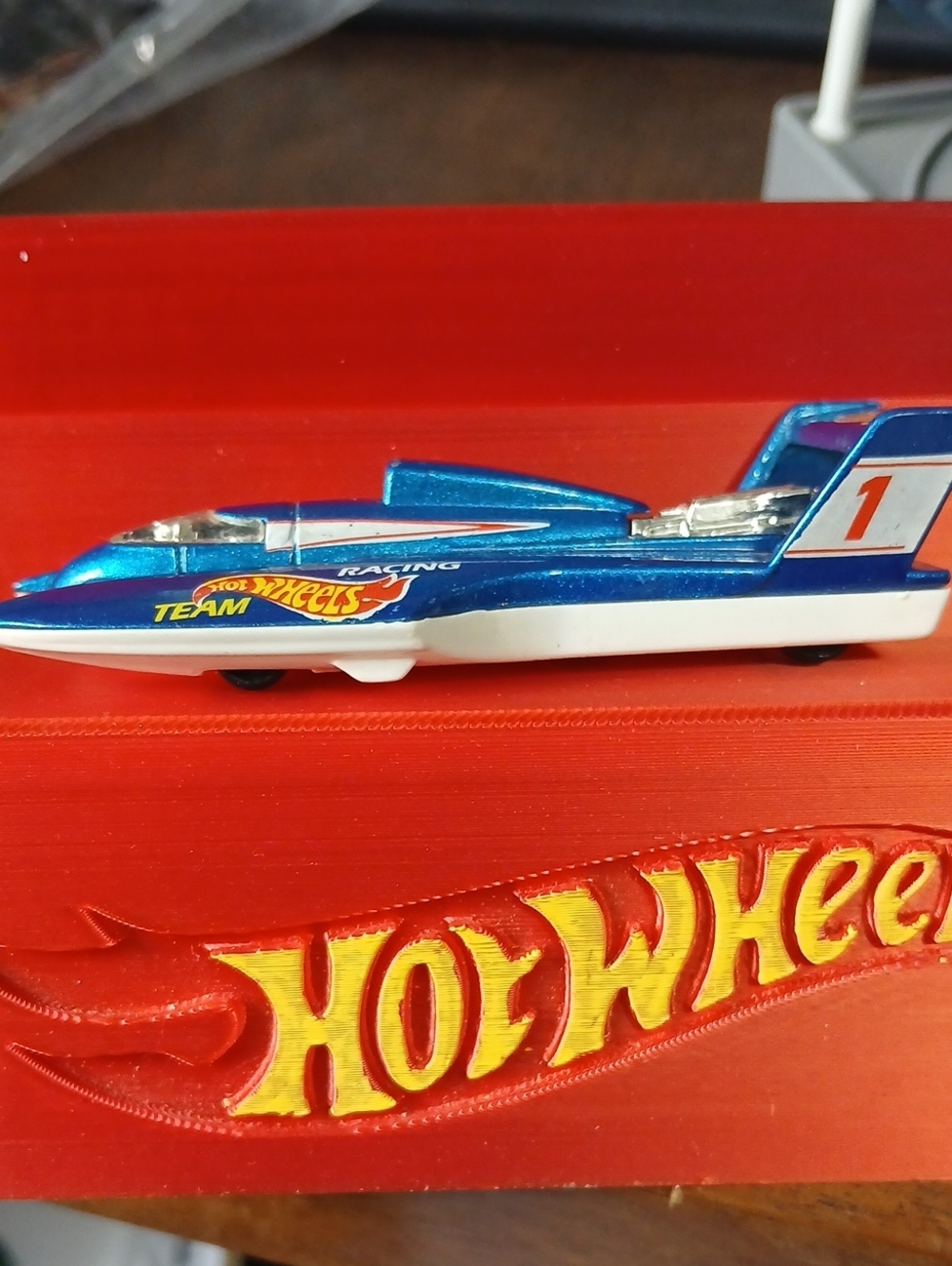 Hydroplane Hot wheels Racing Boat.